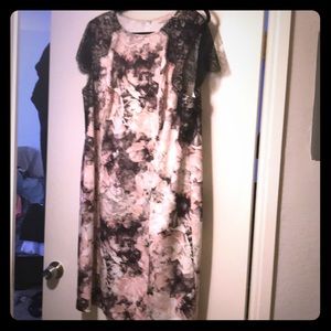 Beautiful lace trim dress!